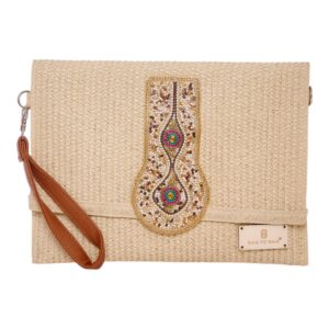 Τσάντα φάκελος clutch JH-22007 - Apricot