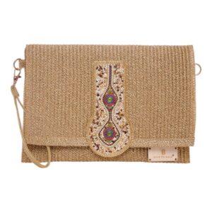Τσάντα φάκελος clutch JH-22007 - Apricot
