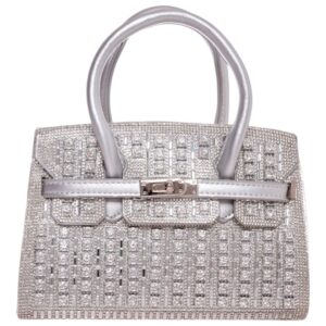 Τσάντα φάκελος clutch MD2402 - Ασημί