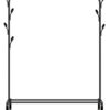 HOME USE κρεμάστρα δαπέδου HUH-0179, μεταλλική, 110x40x150cm, μαύρη