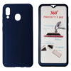 POWERTECH Θήκη Body 360° με Tempered Glass για Samsung A20, μπλε