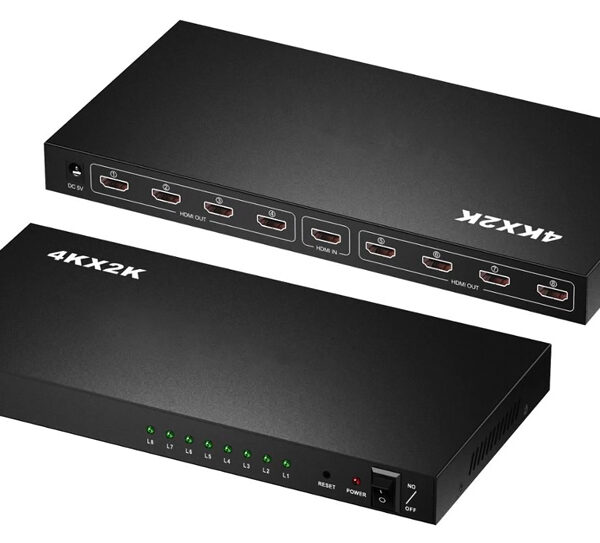 POWERTECH HDMI splitter PTH-049, 8 σε 1, 4K, μαύρο