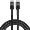 POWERTECH καλώδιο USB-C PTR-0132, PD 100W, copper, 1m, μαύρο