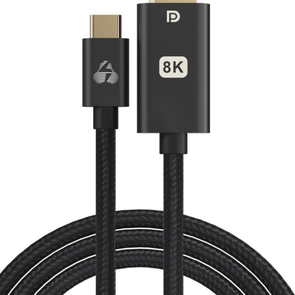 POWERTECH καλώδιο USB-C σε DisplayPort PTR-0138, 8K/120Hz, 1m, μαύρο
