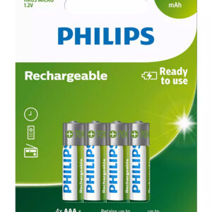 PHILIPS LongLife Zinc chloride μπαταρία 6F22L1B/10, 6F22 9V, 1τμχ