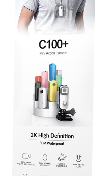 SJCAM διαφημιστικό roll up banner με εκτύπωση SJ-C100-4K, 160x60cm