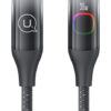 USAMS καλώδιο Lightning σε USB-C US-SJ638, 30W PD, 1.2m, μαύρο