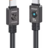 USAMS καλώδιο USB-C σε USB-C US-SJ684, 100W, 480Mbps, 1.2m, μαύρο