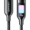 USAMS καλώδιο USB-C SJ750, 100W, 480Mbps, 1.2m, μαύρο