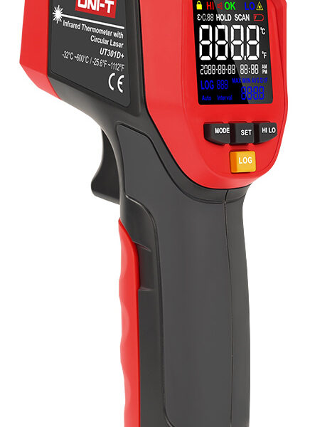 UNI-T θερμόμετρο υπερύθρων UT301DPLUS, με διπλό laser, -32 έως +600 °C