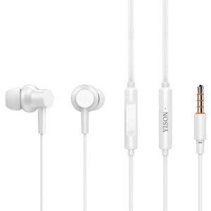 USAMS φορτιστής τοίχου T20 & καλώδιο type-C, 2x USB, 2.1A, λευκός
