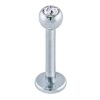 Sequoia Σκουλαρίκι Piercing Labret Ατσάλι, μπίλια στρας με τάπα