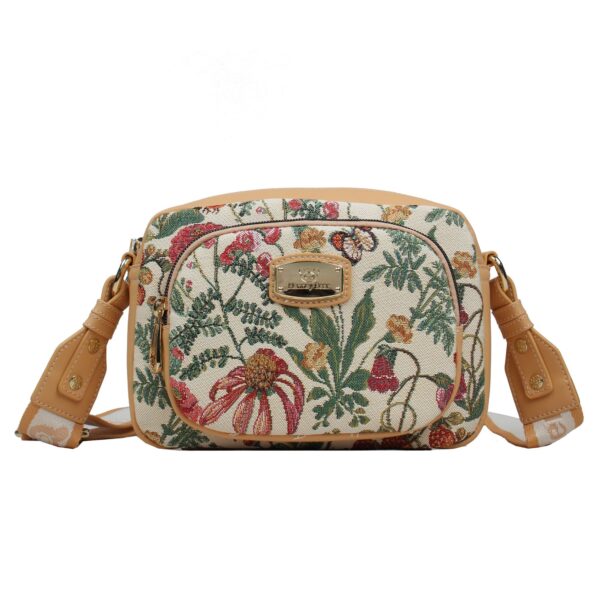 Τσάμτα Χιαστί Floral Summer Beige Henney Bear