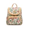 Τσάντα Πλάτης Floral Summer Beige Henney Bear