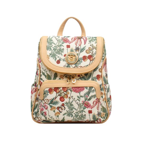 Τσάντα Πλάτης Floral Summer Beige Henney Bear