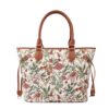 Τσάντα Χειρός Ώμου Floral Summer Beige Henney Bear