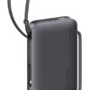 USAMS power bank CD228 με 2x καλώδια, 2x θύρες εξόδου, 10000mAh, 20W, γκρι