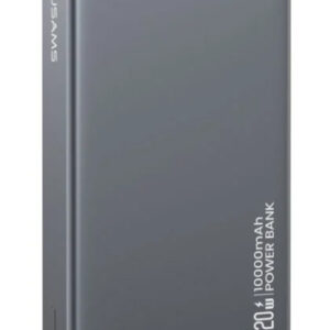 USAMS power bank CD242, magnetic wireless, USB-C έξοδος, 10000mAh, 20W, γκρι