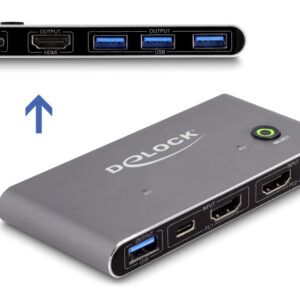 POWERTECH video capture CAB-UC081, HDMI/USB σύνδεση, 4K/30Hz, γκρι