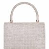 Τσάντα φάκελος clutch JH2209 - Ασημί