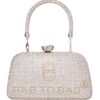 Τσάντα φάκελος clutch CK6021 - Ασημί