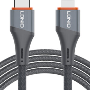 LDNIO καλώδιο Lightning σε USB LS601, 30W, 1m, γκρι