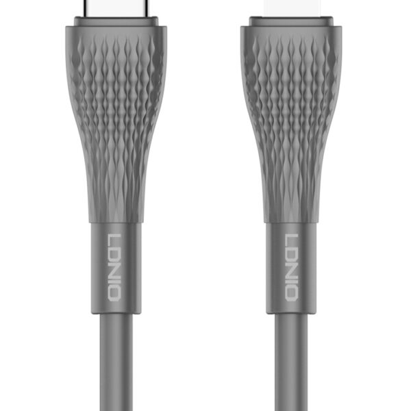 LDNIO καλώδιο Lightning σε USB-C LC671I, 30W PD, 1m, γκρι