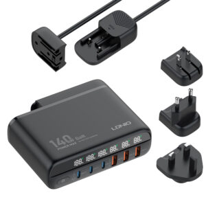 LDNIO σταθμός φόρτισης A6573C, USB-C/5x USB, 65W, PD/QC, λευκός