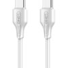 LDNIO καλώδιο USB-C σε USB-C LC121C, 65W PD, 1m, λευκό