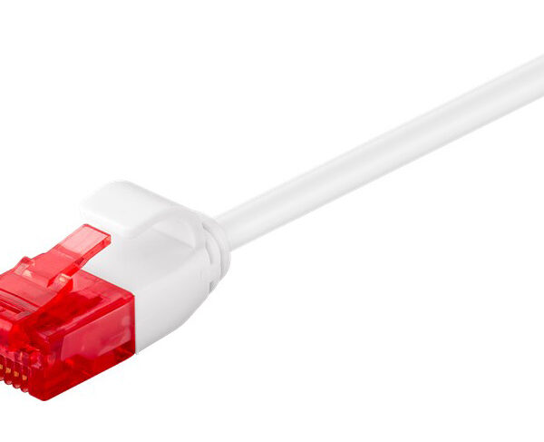 GOOBAY καλώδιο δικτύου 71549, CAT 6 U/UTP, slim, copper, 250MHz, 0.15m, λευκό