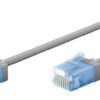 GOOBAY καλώδιο δικτύου 74221, CAT 6A U/UTP, slim, copper, 500MHz, 0.5m, γκρι