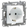 LEGRAND πρίζα 2Π+Γ 764529, ασφαλείας, λευκή