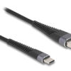 DELOCK καλώδιο USB σε USB-C 81121, 60W, 480Mbps, 1m, μαύρο