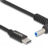 DELOCK καλώδιο τροφοδοσίας 87971, USB-C σε HP 4.5x3.0mm, 1.5m, μαύρο