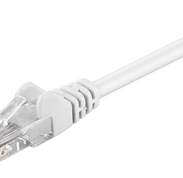 GOOBAY καλώδιο δικτύου 95564, CAT 5e U/UTP, 100 MHz, CCA, 1.5m, λευκό