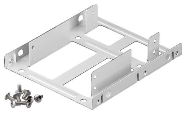 GOOBAY διπλό tray μετατροπής από 3.5" σε 2.5" 95875, ασημί