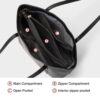 Δερμάτινη Γυναικεία Τσάντα Shopper 'Ωμου Foxer 958V422F μαύρο