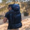 Σακίδιο πλάτης ορειβατικό Ταξιδιού αδιάβροχο Cardinal 990 90L σκούρο μπλε