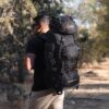 Σακίδιο πλάτης ορειβατικό Ταξιδιού αδιάβροχο Cardinal 990 90L μαύρο