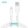 BWOO X172L καλώδιο φόρτισης-δεδομενων USB-A σε Lightning, 1μ, άσπρο