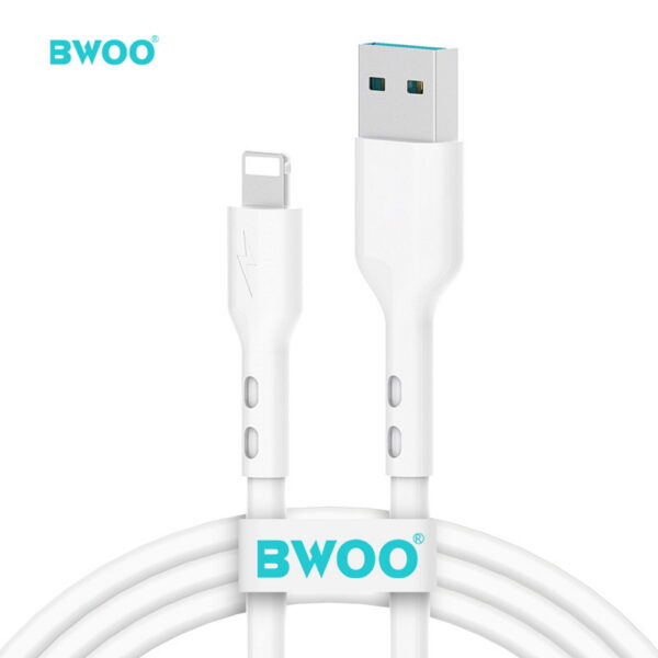 BWOO X172L καλώδιο φόρτισης-δεδομενων USB-A σε Lightning, 1μ, άσπρο