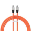 Baseus CAKW000207 CoolPlay καλώδιο USB-C σε USB-C, 1μ 100W, πορτοκαλί