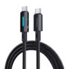 Baseus Lit P10379000121-00 καλώδιο USB-C σε USB-C 100W, 1μ, μαύρο