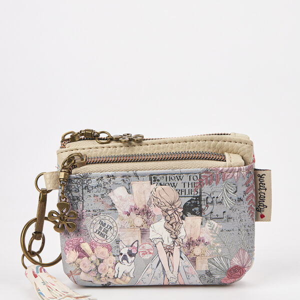 Sweet Candy Γυναικείο Mini Πορτοφόλι με Shabby Chic Σχέδιο & Νοσταλγική Ατμόσφαιρα – Vintage Story