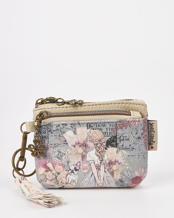 Sweet Candy Γυναικείο Mini Πορτοφόλι με Shabby Chic Σχέδιο & Νοσταλγική Ατμόσφαιρα – Vintage Story