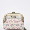 Sweet Candy Γυναικείο Mini Πορτοφόλι με Vintage Καθρέφτη & Κλασικό Κούμπωμα – Mirror Bloom