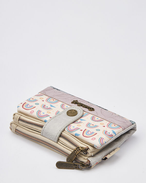 Sweet Candy Γυναικείο Πορτοφόλι με Shabby Chic Διάθεση & Λουλουδένιο Φόντο – Vintage Story