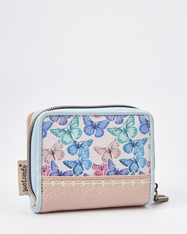Sweet Candy Γυναικείο Mini Πορτοφόλι με Vintage Καθρέφτη & Κομψή Φιγούρα – Mirror Bloom