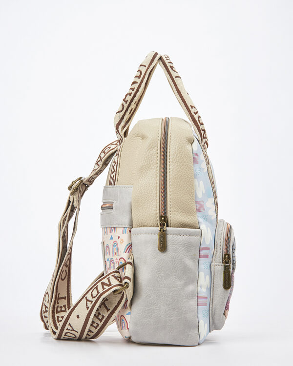 Sweet Candy Γυναικείο Backpack με Κολάζ Ανάμνησης – Vintage Story