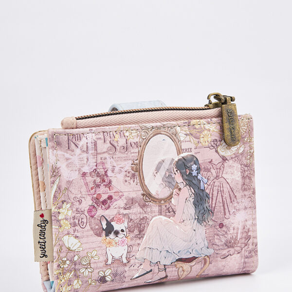 Sweet Candy Γυναικείο Πορτοφόλι με Vintage Καθρέφτη & Ρετρό Design – Mirror Bloom